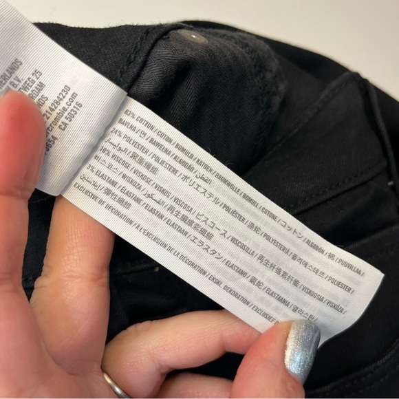 Abercrombie & Fitch Simone High Rise Super Skinny Black Jeans, size 29/8R - Picture 9 of 12